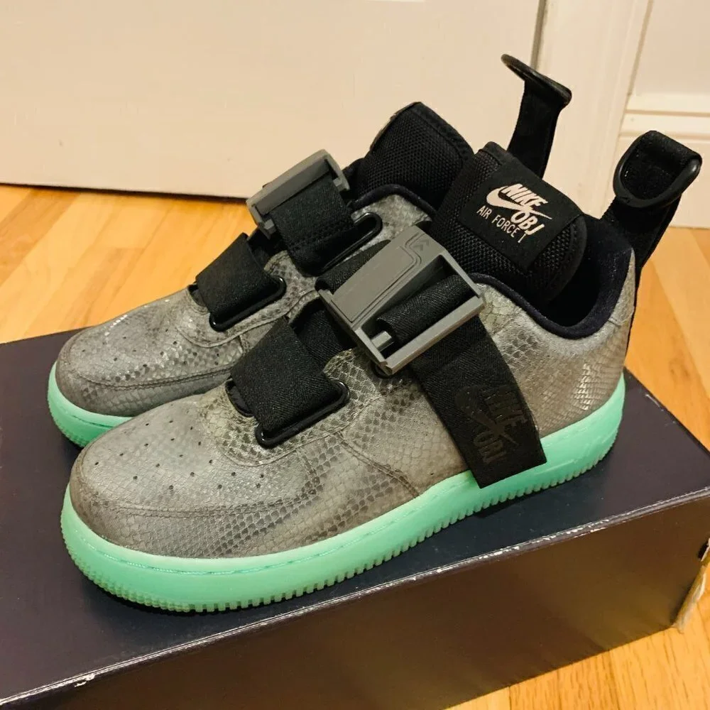 Nike Air Force 1 Utility OBJ Sz 6 100% Authentic AF1 AV2040 001 With Box